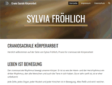 Tablet Screenshot of cranio-froehlich.de